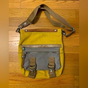 Fossil Canvas Mustard/Yellow Purse